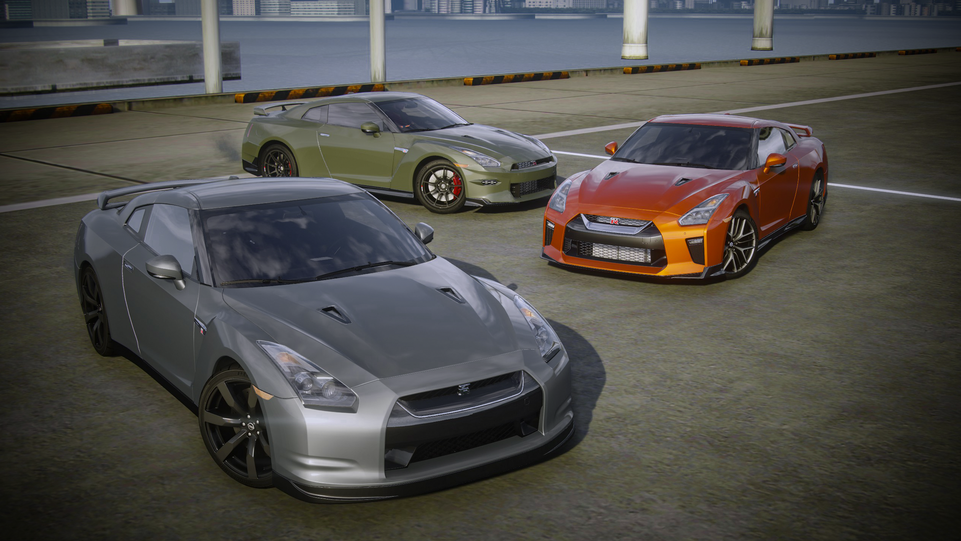รถยนต์ N logo Skyline R35