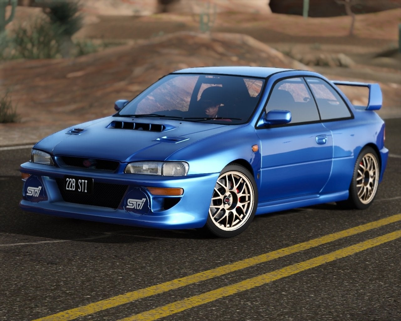 รถยนต์ S logo Impreza 22B