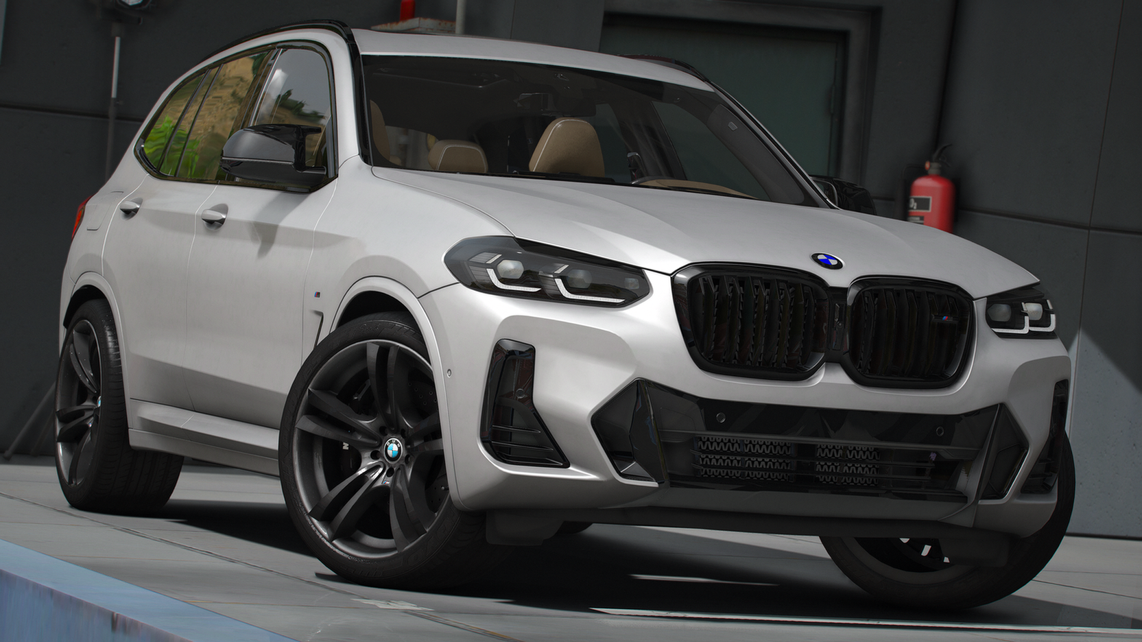 รถยนต์ B logo X3 M40i