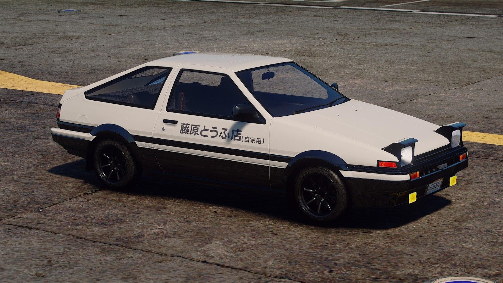 รถยนต์ T logo AE86