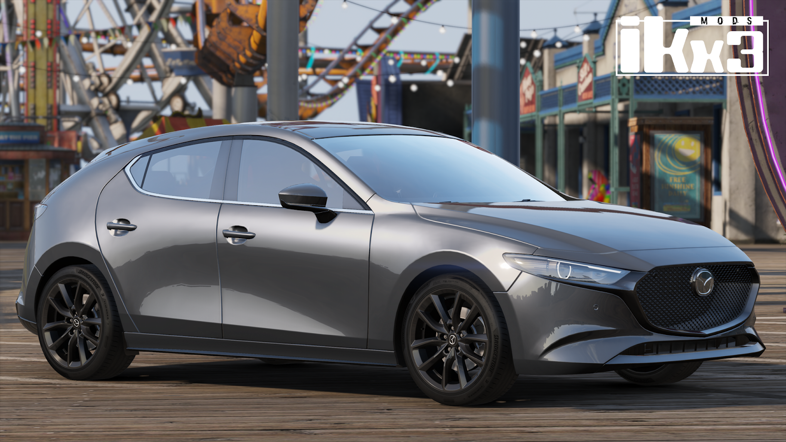 รถยนต์ M logo Mazda 3 Hatch